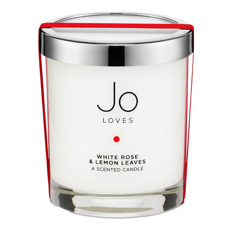 Jo Loves A Home Candle White Rose & Lemon Leaves 185g
