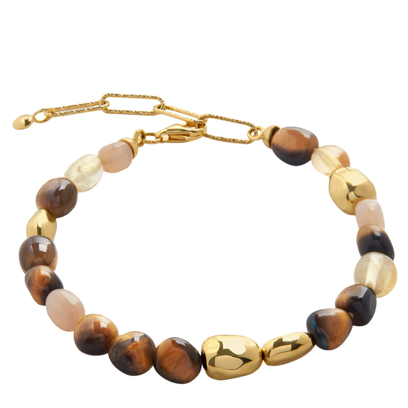 Monica Vinader Rio Neutral Gemstone Beaded Bracelet