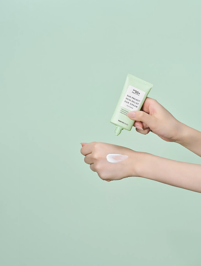 Best Korean Sunscreen - Thank You Farmer Sun Project Skin Relief Sun Cream 2