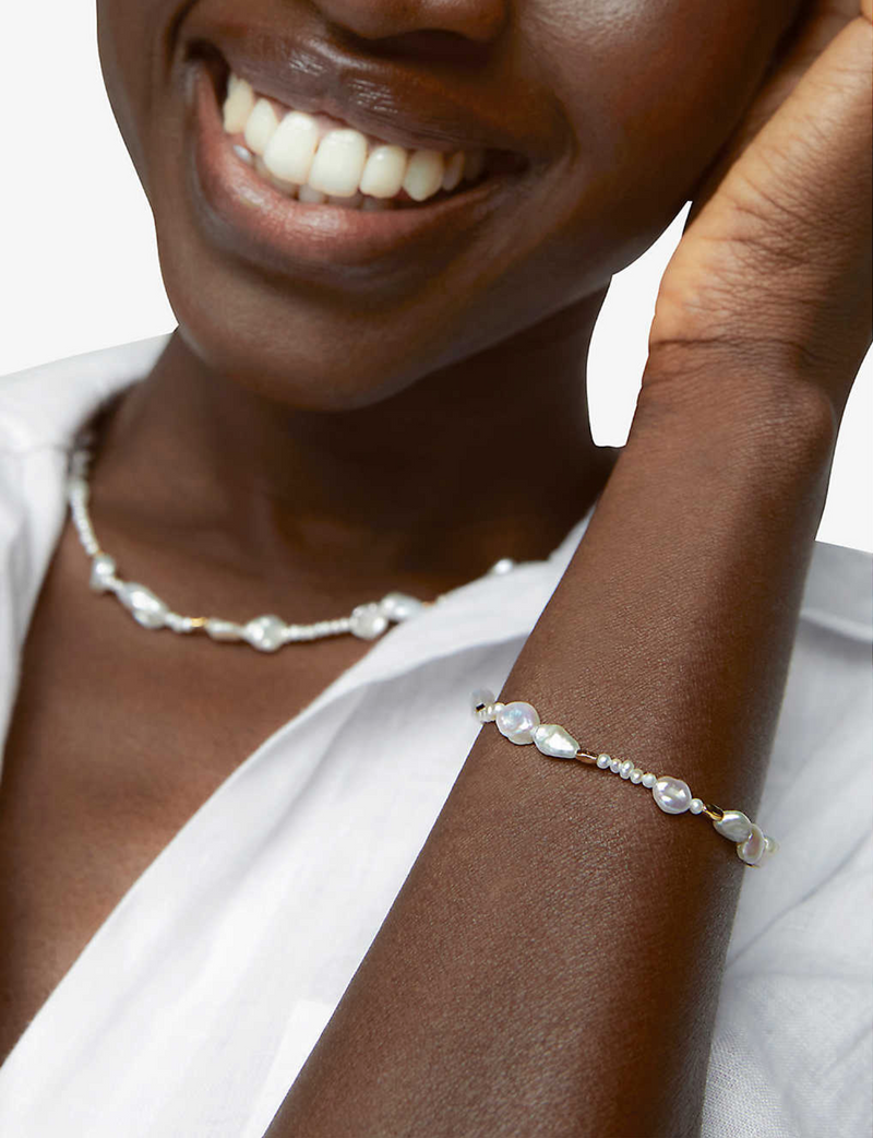 Monica Vinader Pearl Scatter Bracelet