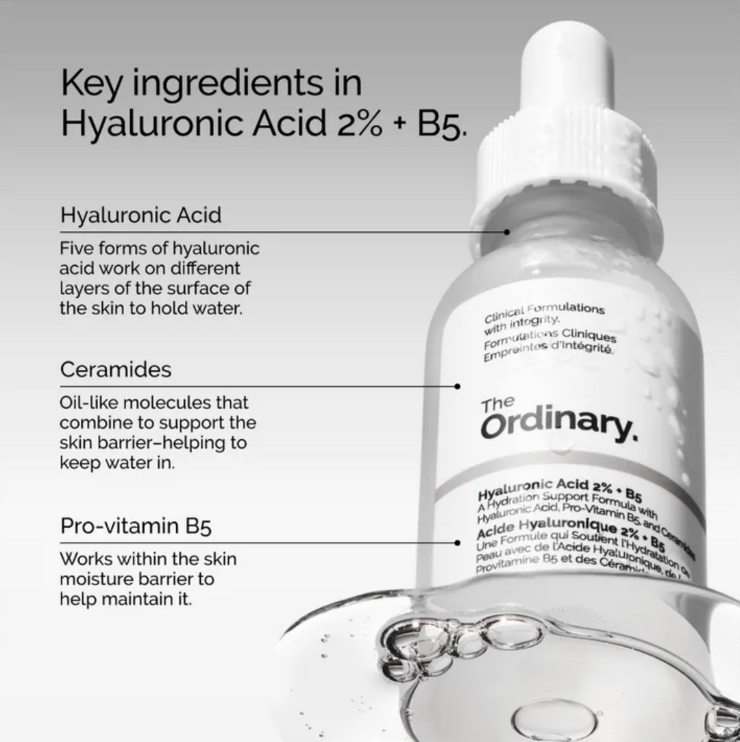 The Ordinary Hyaluronic Acid 2% + B5 – artiste Basic