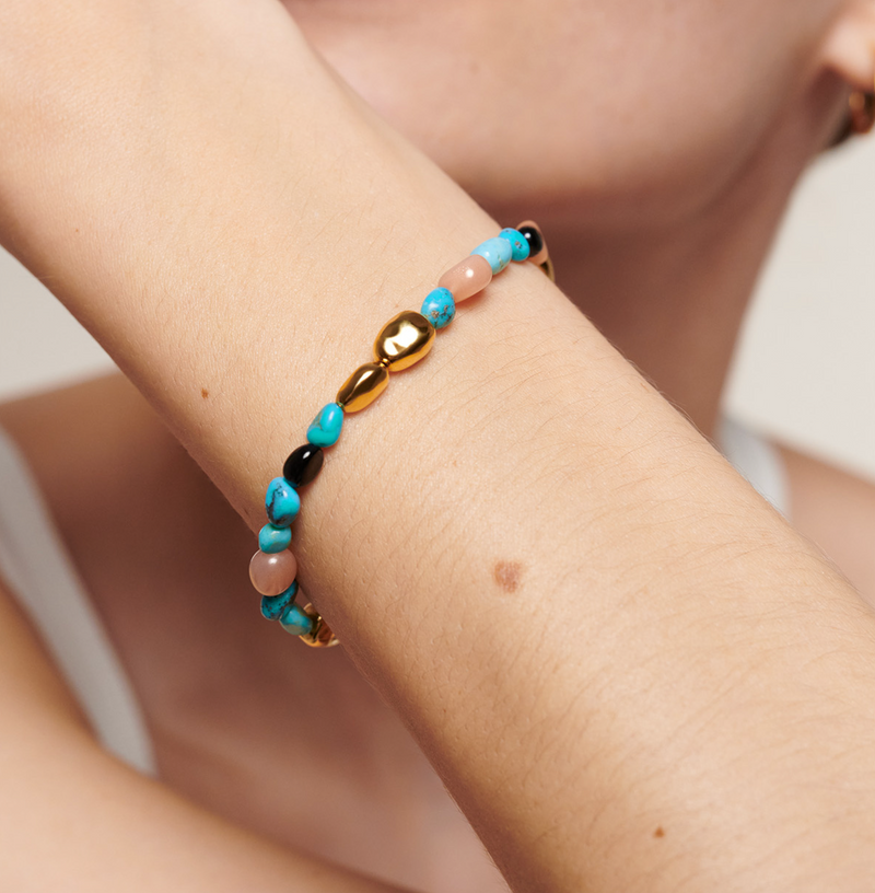 Monica Vinader Rio Multi Gemstone Beaded Bracelet