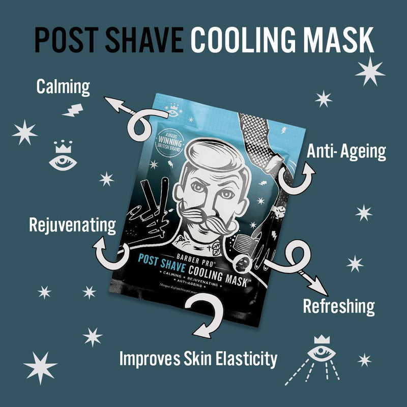Barber Pro Post Shave Cooling Mask With Anti-Ageing Collagen