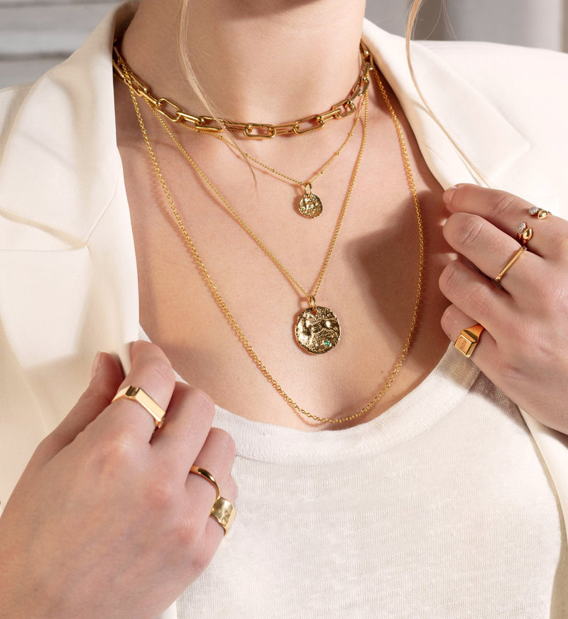 Monica Vinader Siren Small Coin Pendant Charm