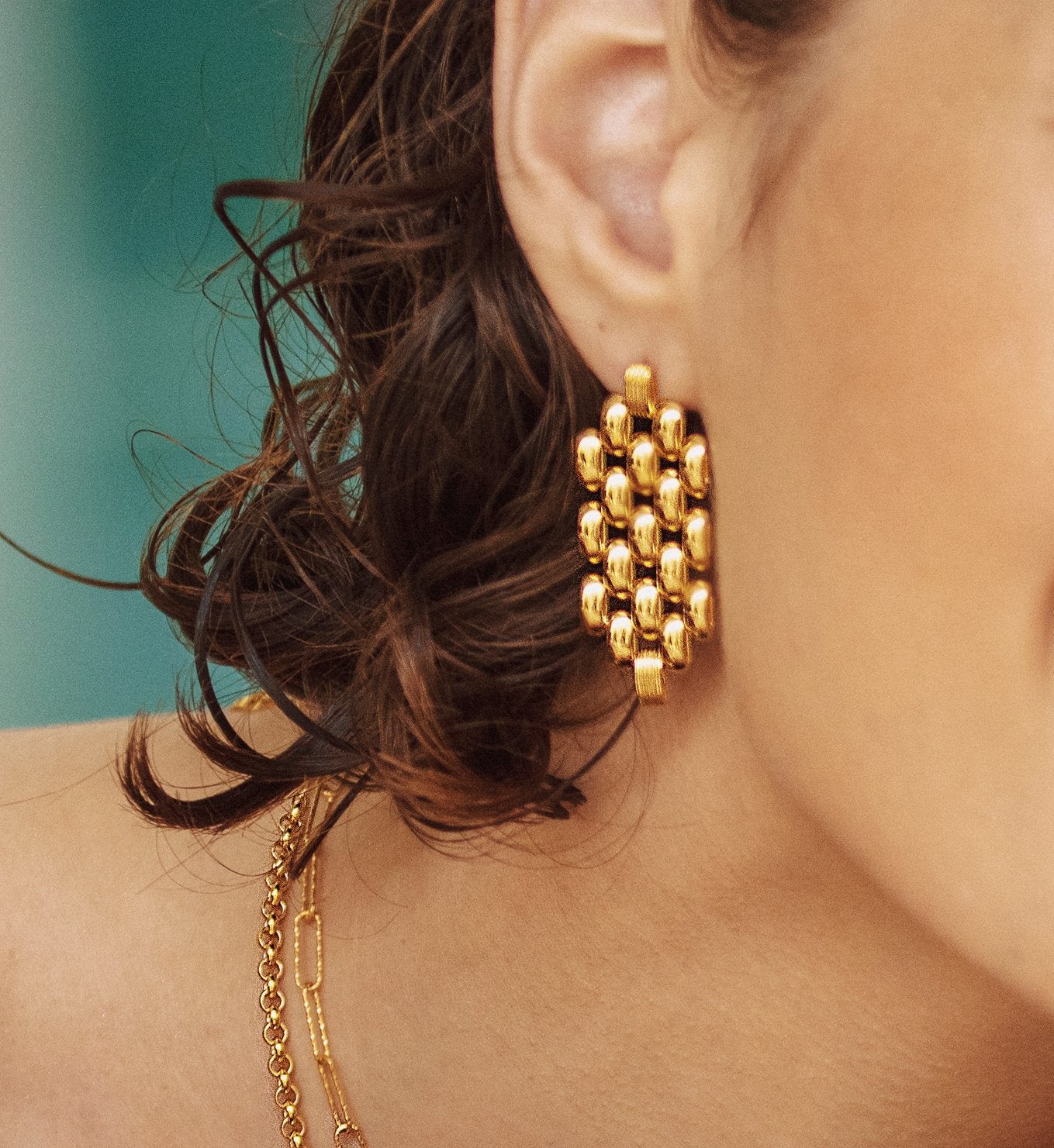 Monica Vinader Doina Chain Cocktail Earrings artiste Basic